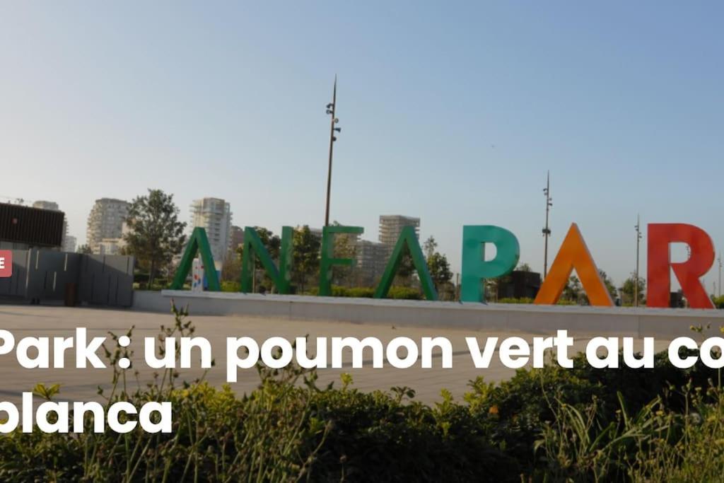 A 2 Minutes De Casa Finance City, Appartement Avec 2 Chambres Casablanca Exteriör bild