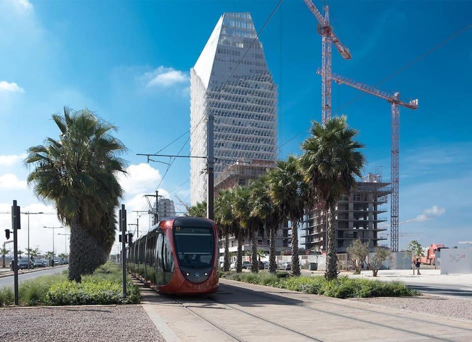 A 2 Minutes De Casa Finance City, Appartement Avec 2 Chambres Casablanca Exteriör bild